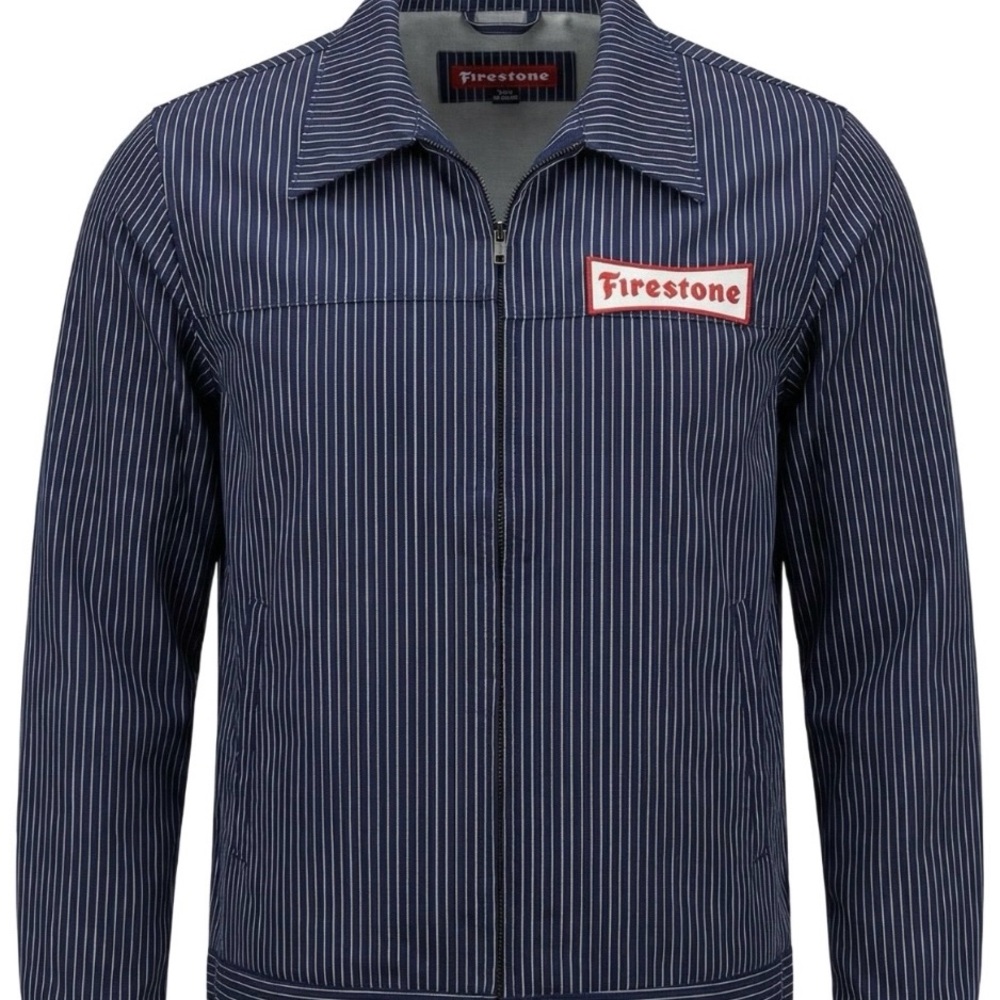 Men's Firestone Blue Striped Jacket - New with Tag